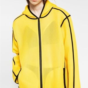 Zara Sport Mesh Hooded Jacket NWT